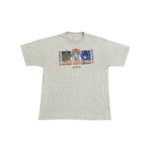 Y2K Super Bowl XLIV‎ Saints VS Colts Grey T shirt XL